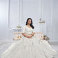 Rajwada White Soft Net Embellished Semi-Stitched Lehenga With Unstitched Blouse For Women
