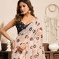 Rajwada Cream Cotton Linen Zari Work Saree For Women