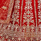 Rajwada Red Net Sequence Embroidered Semi-Stitched Lehenga For Women