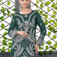 Rajwada Teal Green Silk Blend Embroidered Semi-Sitched Kurta Set For Women