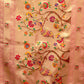 Rajwada Pink Cotton Blend Solid Saree For Women
