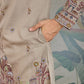 Rajwada Ivory Viscose Silk Embroidered Stitched Kurta For Men