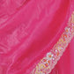 Rajwada Pink Silk Blend Solid Saree For Women