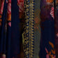 Rajwada Blue Georgette Printed Saree For Women