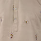 Rajwada Ivory Viscose Silk Embroidered Stitched Kurta For Men