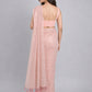 Light Pink Georgette Embellished Saree