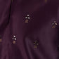 Rajwada Purple Silk Blend Embroidered Stitched Kurta Set For Men