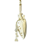 Rajwada White Suede Embellished Potli For Women