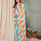 Rajwada Multicolor Georgette Embroidered Saree For Women