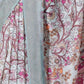Rajwada Off White Cotton Linen Solid Printed Saree For Women