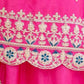 Rajwada Pink Chiffon Embroidered Stitched Kurta Set For Women