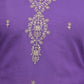 Rajwada Purple Silk Blend Embroidered Stitched Kurta Set For Women