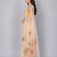 Light Yellow Net Embellished Saree