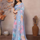Rajwada Multicolor Georgette Printed Saree For Women