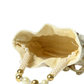 Rajwada White Suede Embellished Potli For Women