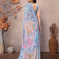 Rajwada Multicolor Georgette Printed Saree For Women