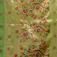 Rajwada Light Green Silk Blend Solid Saree For Women