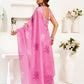 Rajwada Light Pink Cotton Linen Zari Work Saree For Women
