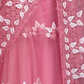 Rajwada Light Pink Net Embroidered Saree For Women