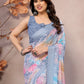 Rajwada Multicolor Georgette Printed Saree For Women