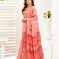 Rajwada Peach Cotton Linen Zari Work Saree For Women