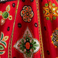 Rajwada Maroon Cotton Blend Embroidered Semi-Stitched lehenga For Women