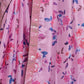 Rajwada Pink Printed Chiffon Saree With Unstitched Blouse For Women