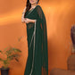 Rajwada Green Georgette Printed Saree For Women