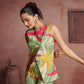 Rajwada Green Cotton Blend Printed Co-ord Set For Women
