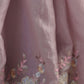Rajwada Light Pink Crush Embroidered Saree With Unstitched Blouse For Women