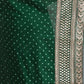 Rajwada Green Embroidered Georgette Saree With Unstitched Blouse For Women