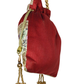 Rajwada Maroon Jute Embroidered Potli For Women