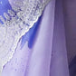 Rajwada Light Purple Organza Printed Saree With Unstitched Blouse For Women
