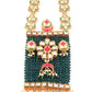 Rajwada Women Green Pearl Necklace Set