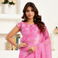 Rajwada Light Pink Cotton Linen Zari Work Saree For Women