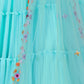 Rajwada Sky Blue Georgette Embroidered Semi-Stitched lehenga For Women