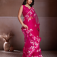 Rajwada Pink Net Embroidered Saree For Women