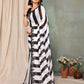 Rajwada Black And White Georgette Embroidered Saree For Women