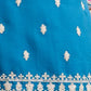 Rajwada Sky Blue Chiffon Embroidered Stitched Kurta Set For Women