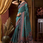 Rajwada Multicolor Silk Blend Printed Saree For Women