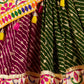 Rajwada Multicolor Viscose Cotton Semi-Stitched lehenga With Stunning Tassels For Women