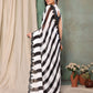 Rajwada Black And White Georgette Embroidered Saree For Women