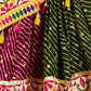 Rajwada Multicolor Viscose Cotton Semi-Stitched lehenga With Stunning Tassels For Women