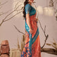 Rajwada Mutlicolor Linen Cotton Printed Saree For Women