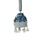 Rajwada Teal Blue Suede Embellished Potli For Women