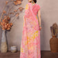 Rajwada Peach Georgette Printed Saree For Women