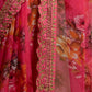Rajwada Pink Georgette Printed Saree For Women