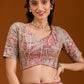 Rajwada Pink Organza Printed Stitched Lehenga Choli For Women