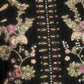 Rajwada Black Georgette Embellished Semi-Stitched Kurta Set For Women