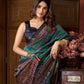 Rajwada Multicolor Silk Blend Printed Saree For Women